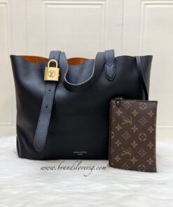 LV Low Key Cabas MM in Black Leather and GHW (Model: M25341)